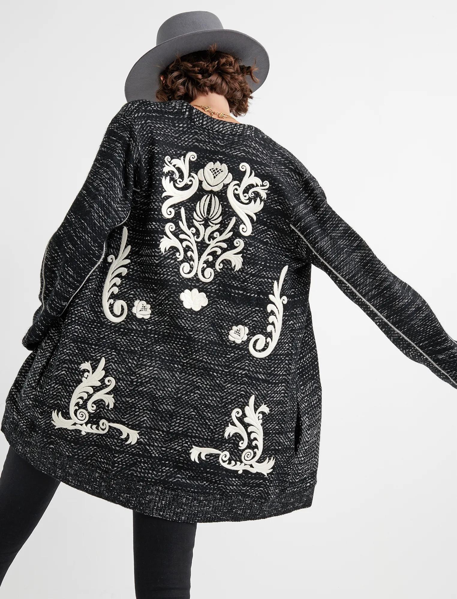 EMBROIDERED TWILL JACKET, image 3