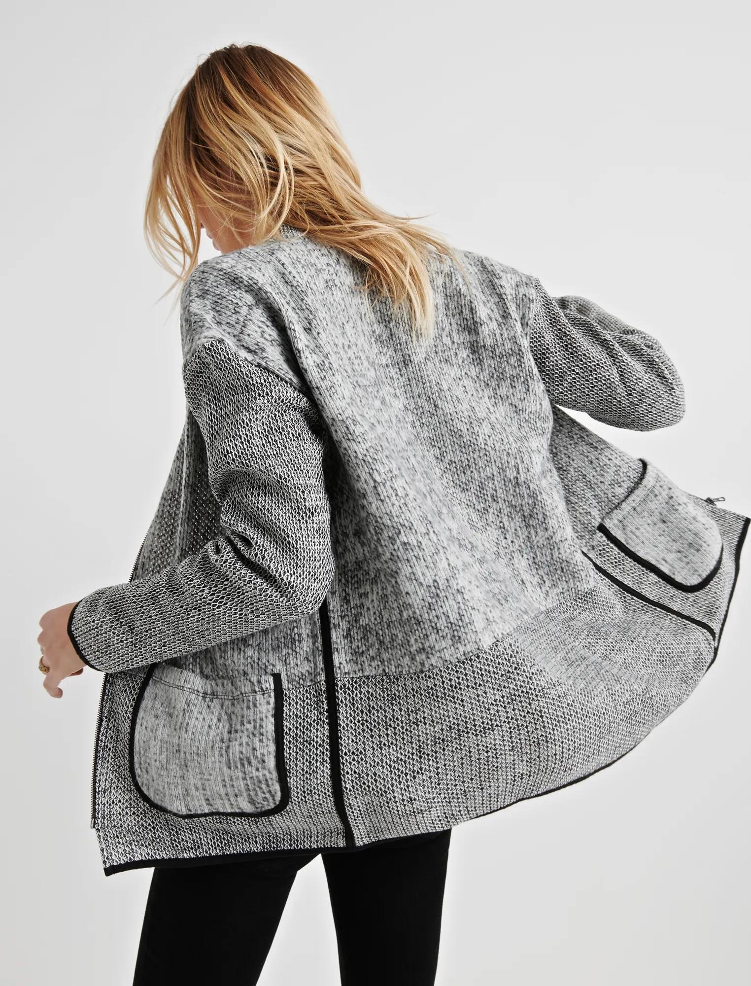 PATCHWORK FLEECE JACKET, image 3