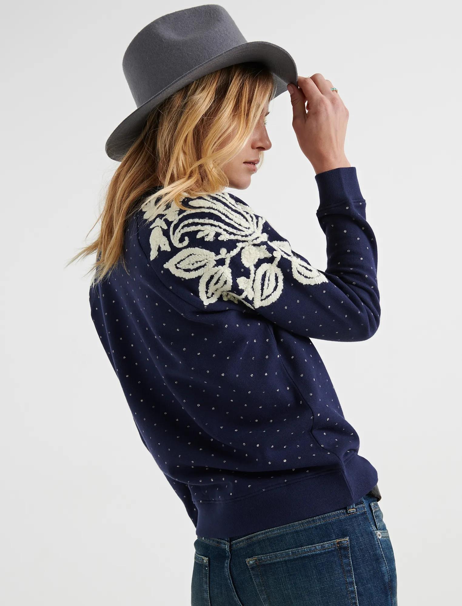 POLKA DOT CHENILLE PULLOVER, image 3