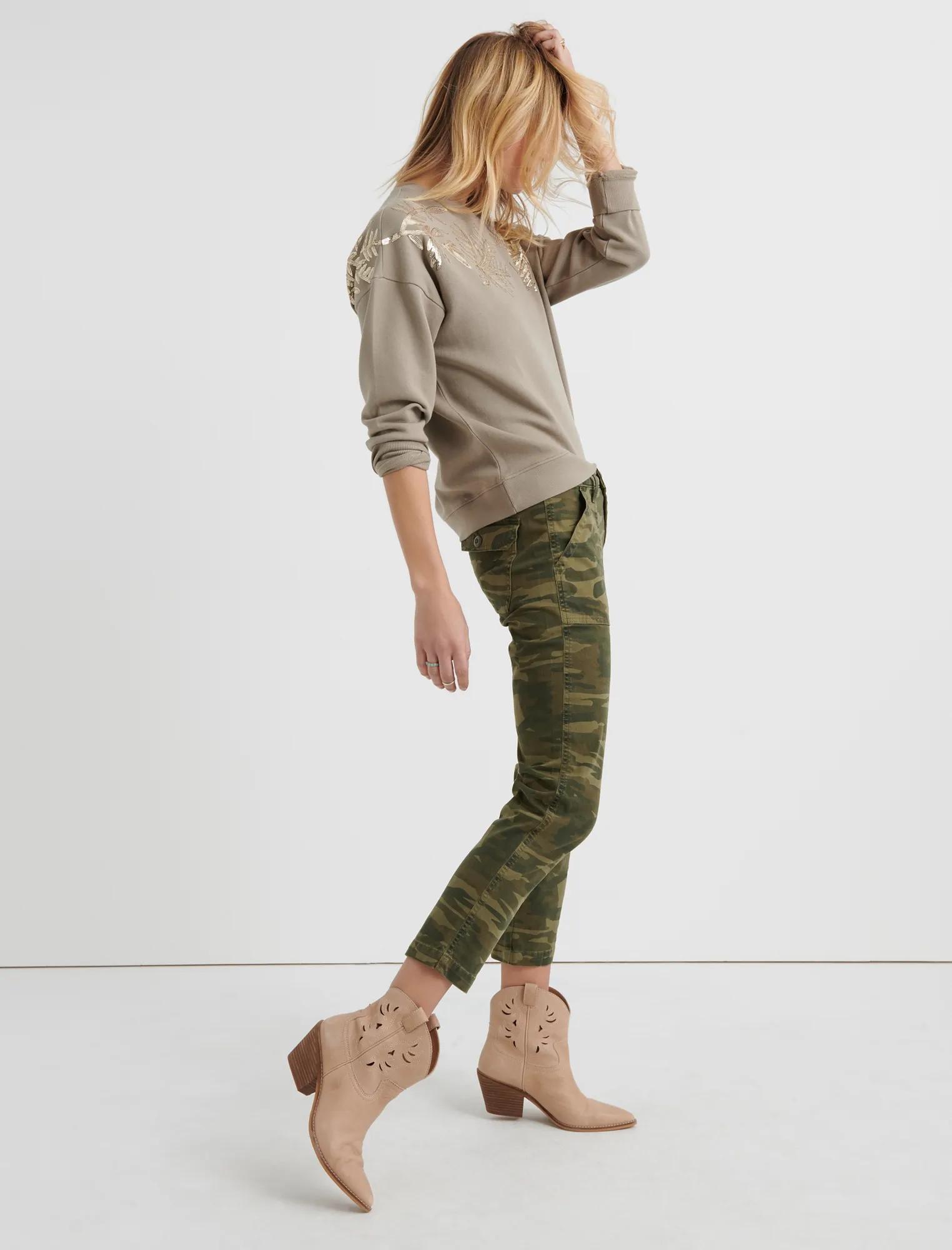 SEQUIN LEAF PULLOVER, image 2