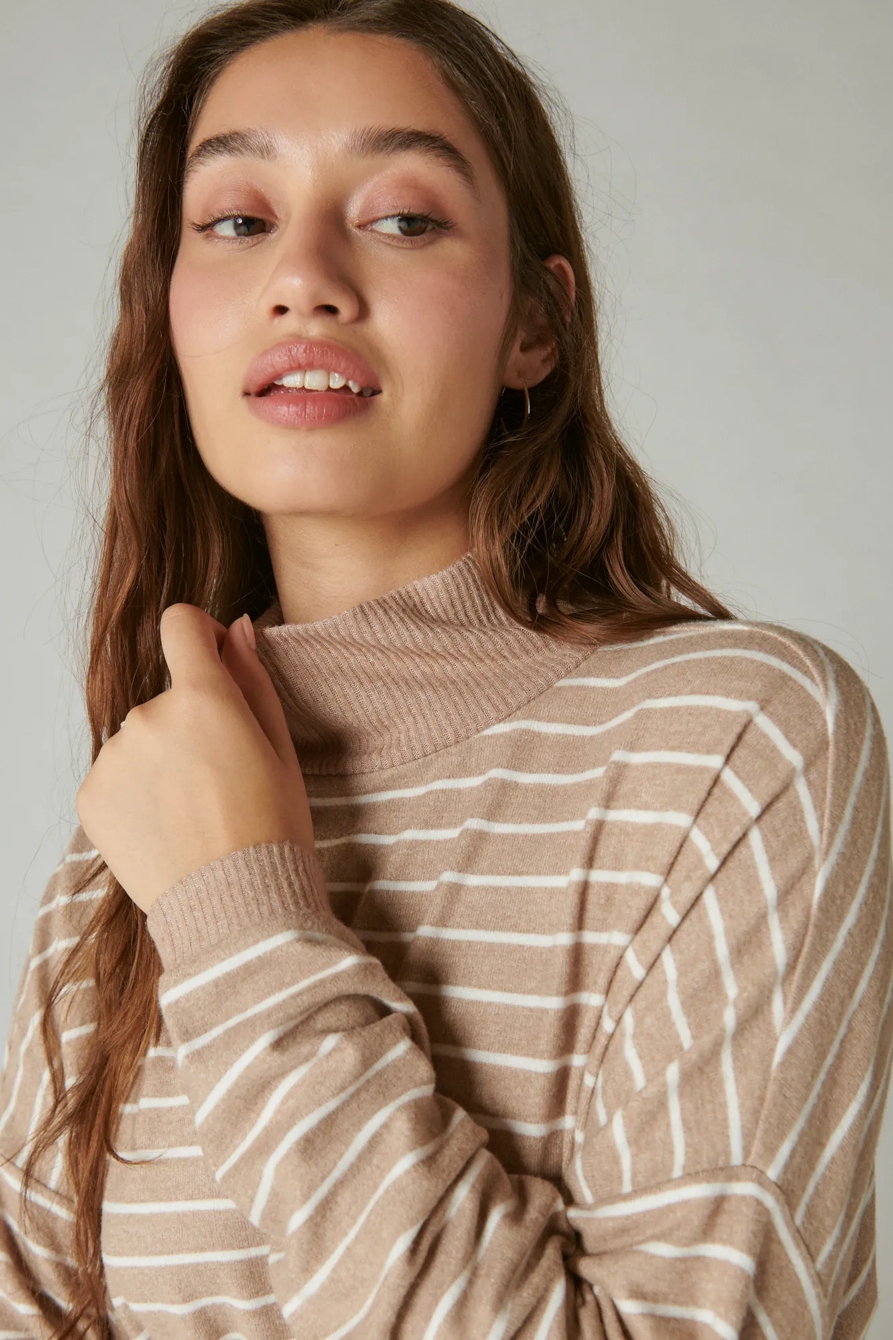CLOUD JERSEY MOCK NECK TOP, image 2