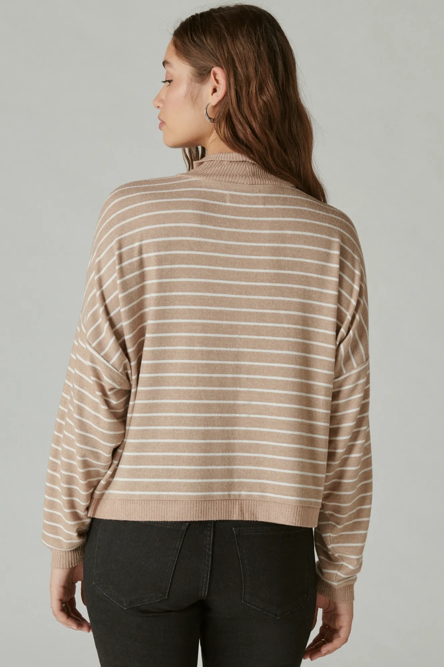 CLOUD JERSEY MOCK NECK TOP, image 3