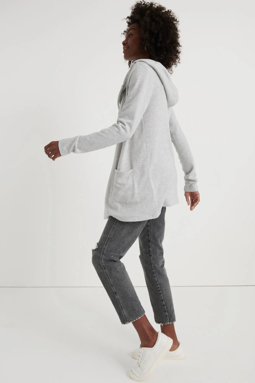 CLOUD JERSEY HOODED CARDIGAN, image 2