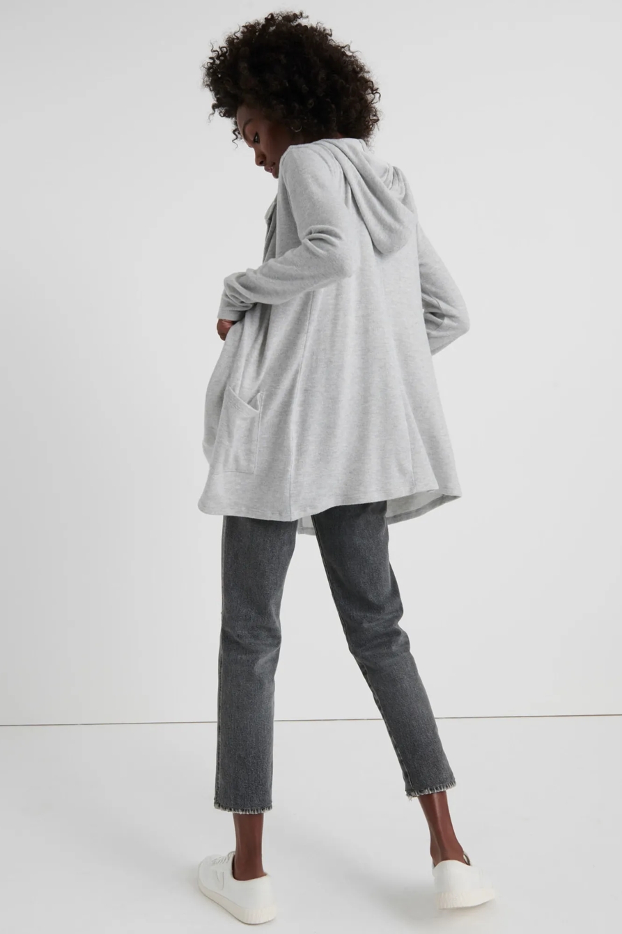 CLOUD JERSEY HOODED CARDIGAN, image 3