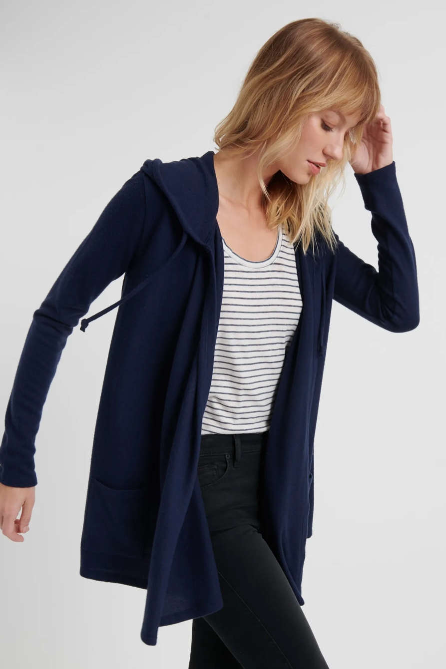 CLOUD JERSEY HOODED CARDIGAN, image 2