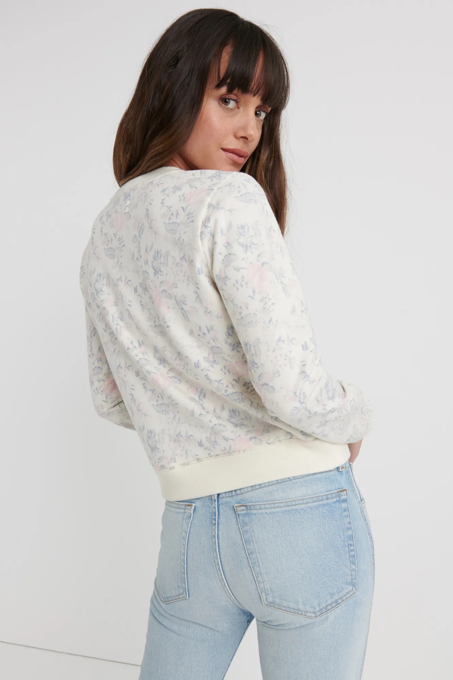 FLORAL CREW NECK SWEATSHIRT, image 3