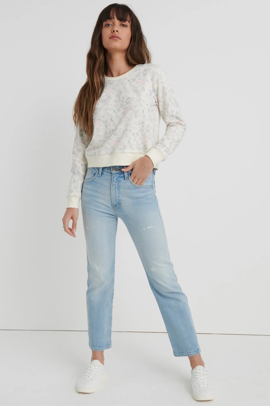 FLORAL CREW NECK SWEATSHIRT, image 4