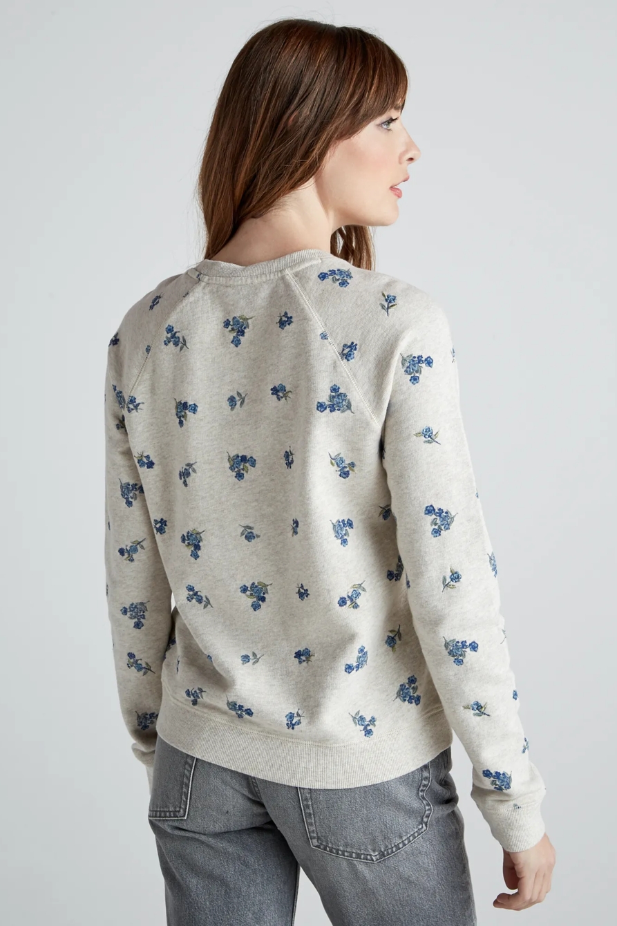 ALLOVER EMBROIDERED FLOWER SWEATSHIRT, image 5