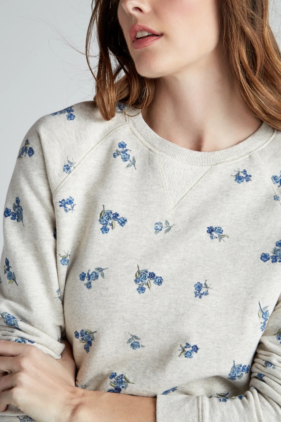 ALLOVER EMBROIDERED FLOWER SWEATSHIRT, image 6
