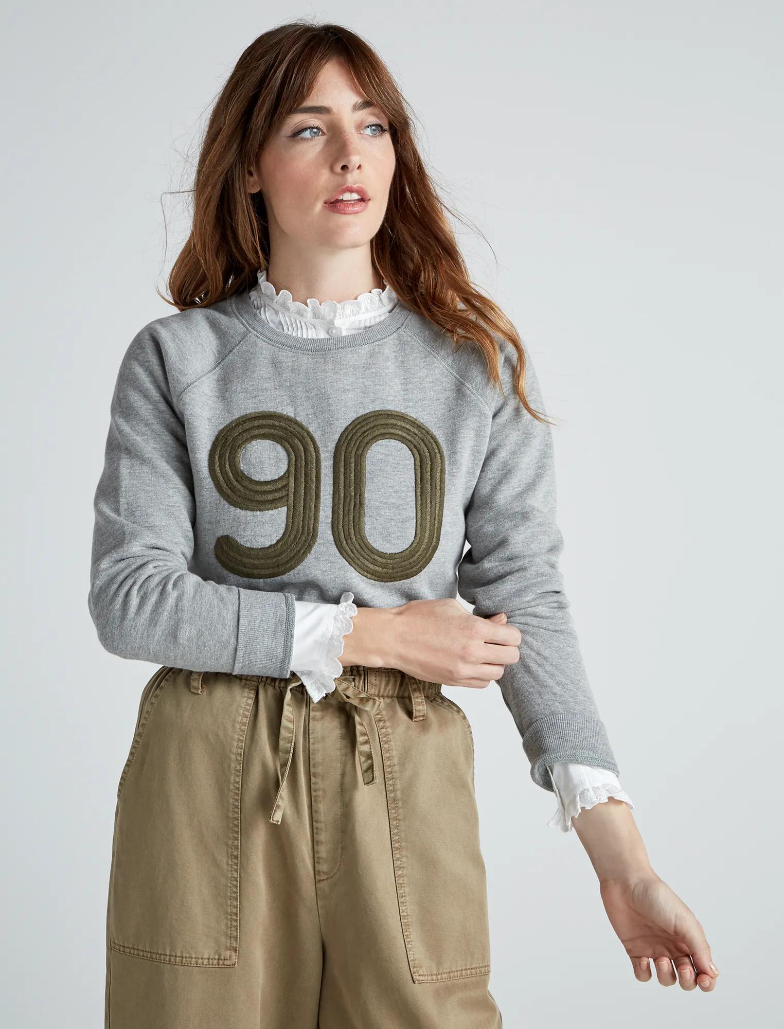 EMBROIDERED 90 SWEATSHIRT, image 3