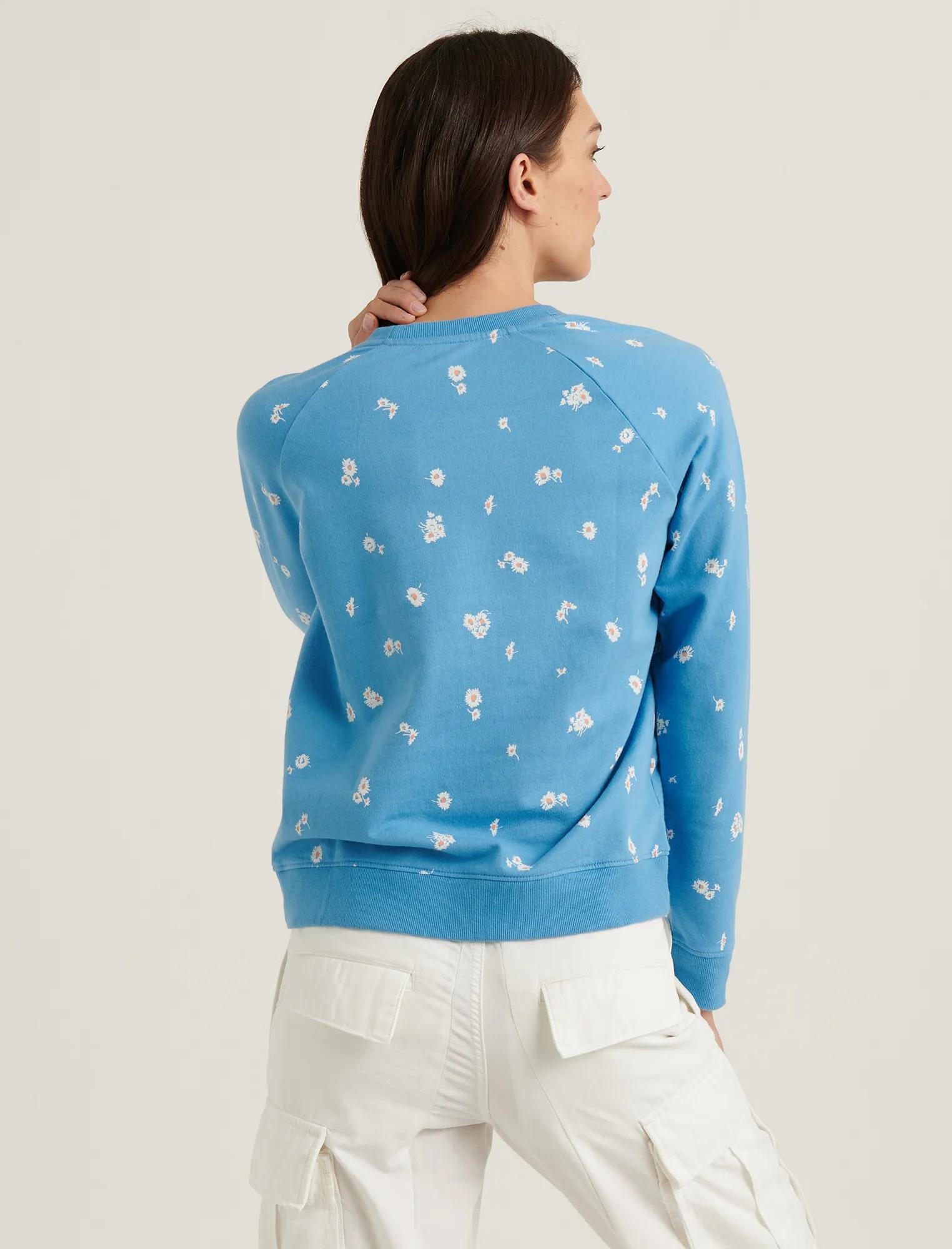 DAISY PRINTED CREW SWEATSHIRT, image 4