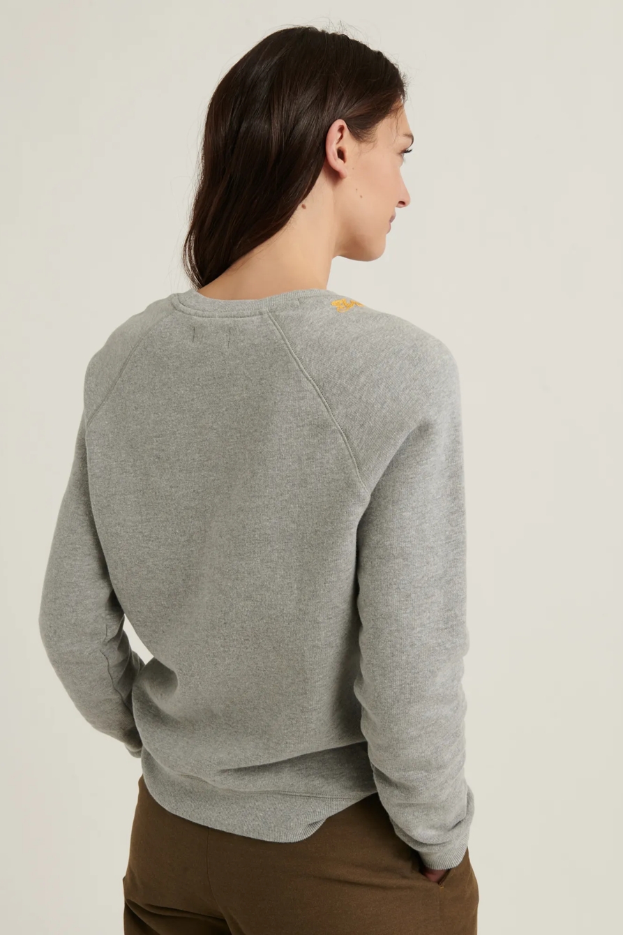 DAISY EMBROIDERED CREW SWEATSHIRT, image 3