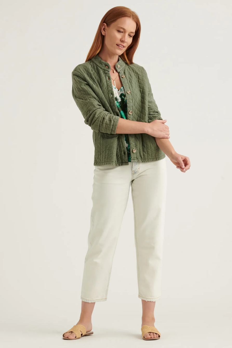 QUILTED BUTTON FRONT JACKET, image 2