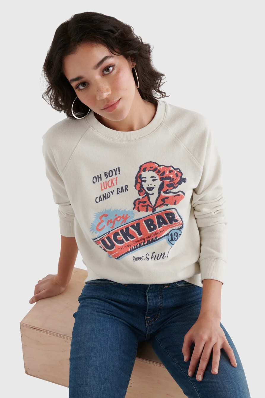 LUCKY BAR GRAPHIC CREW PULLOVER, image 5