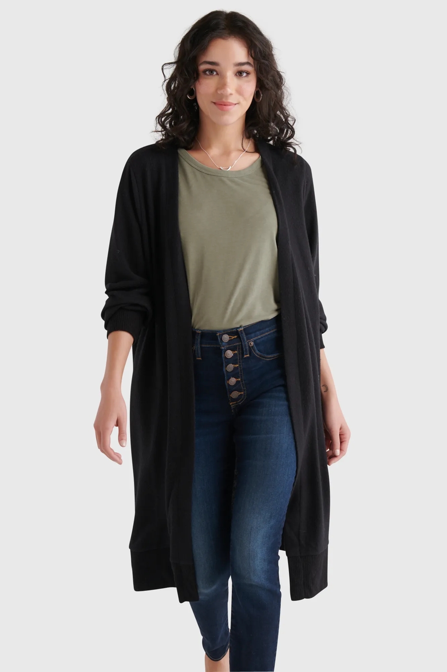 HIGH RIB CLOUD JERSEY CARDIGAN, image 2