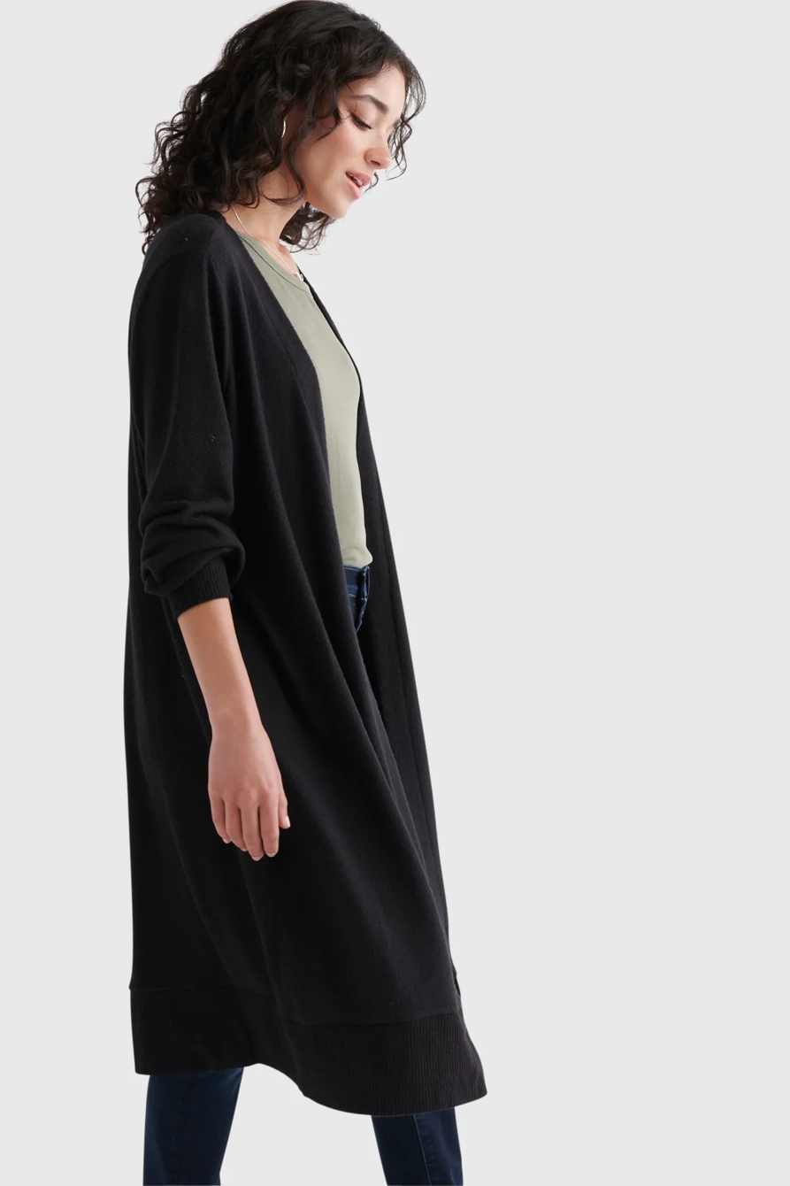 HIGH RIB CLOUD JERSEY CARDIGAN, image 3