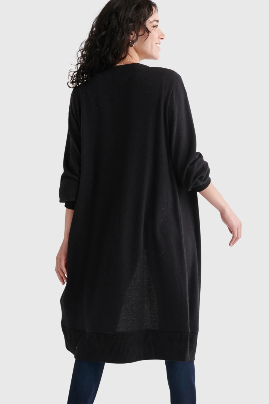 HIGH RIB CLOUD JERSEY CARDIGAN, image 4