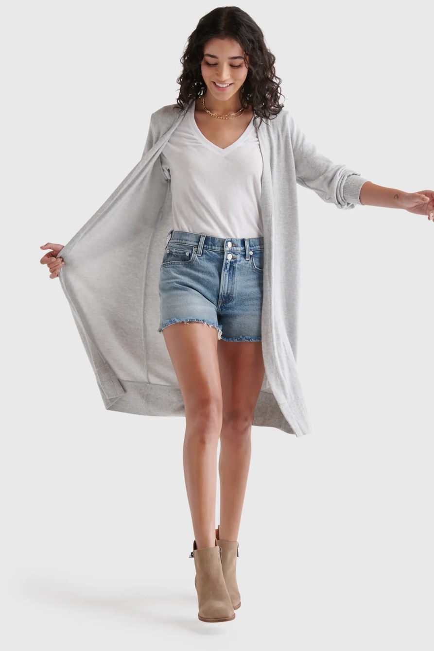 HIGH RIB CLOUD JERSEY CARDIGAN, image 2