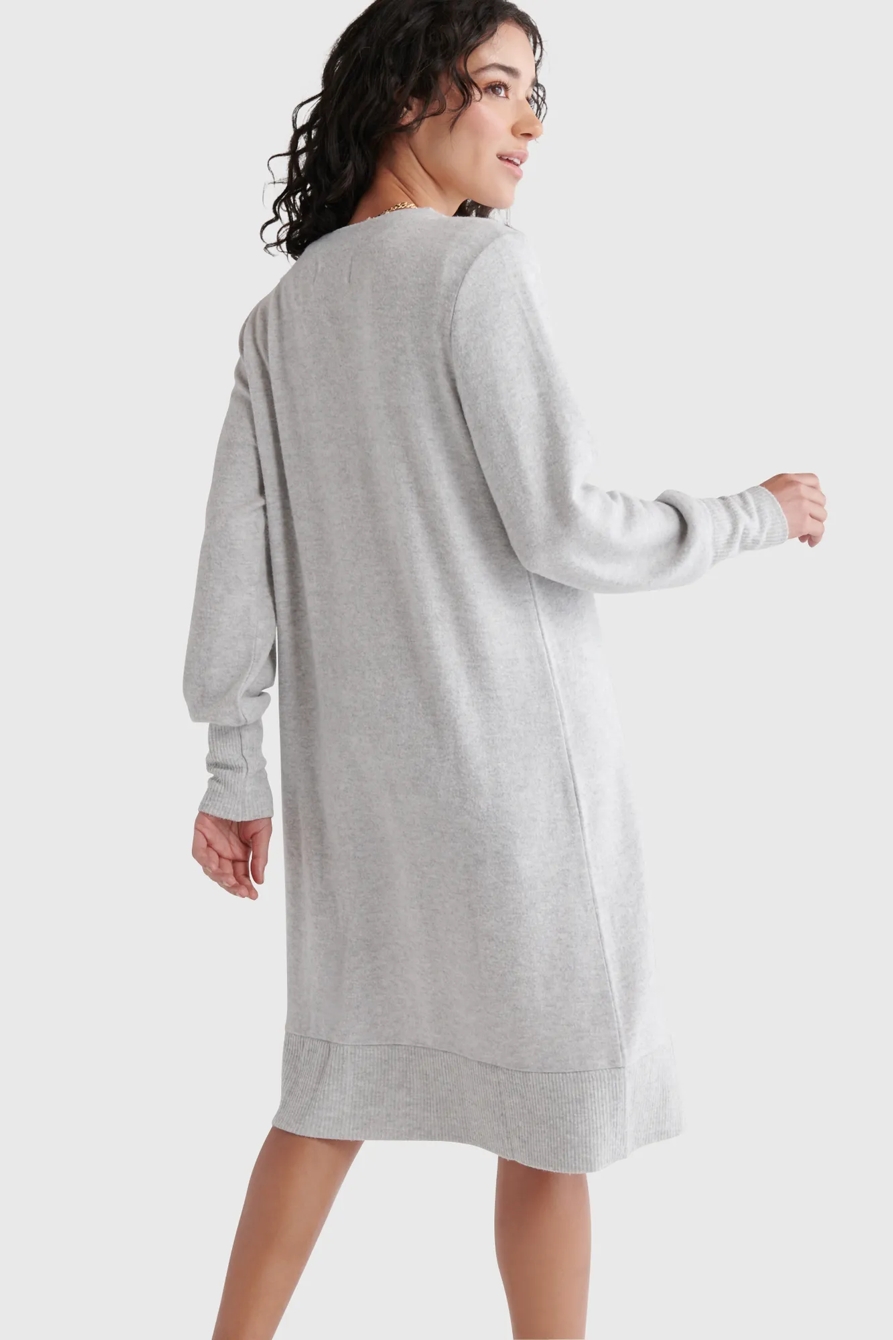 HIGH RIB CLOUD JERSEY CARDIGAN, image 3