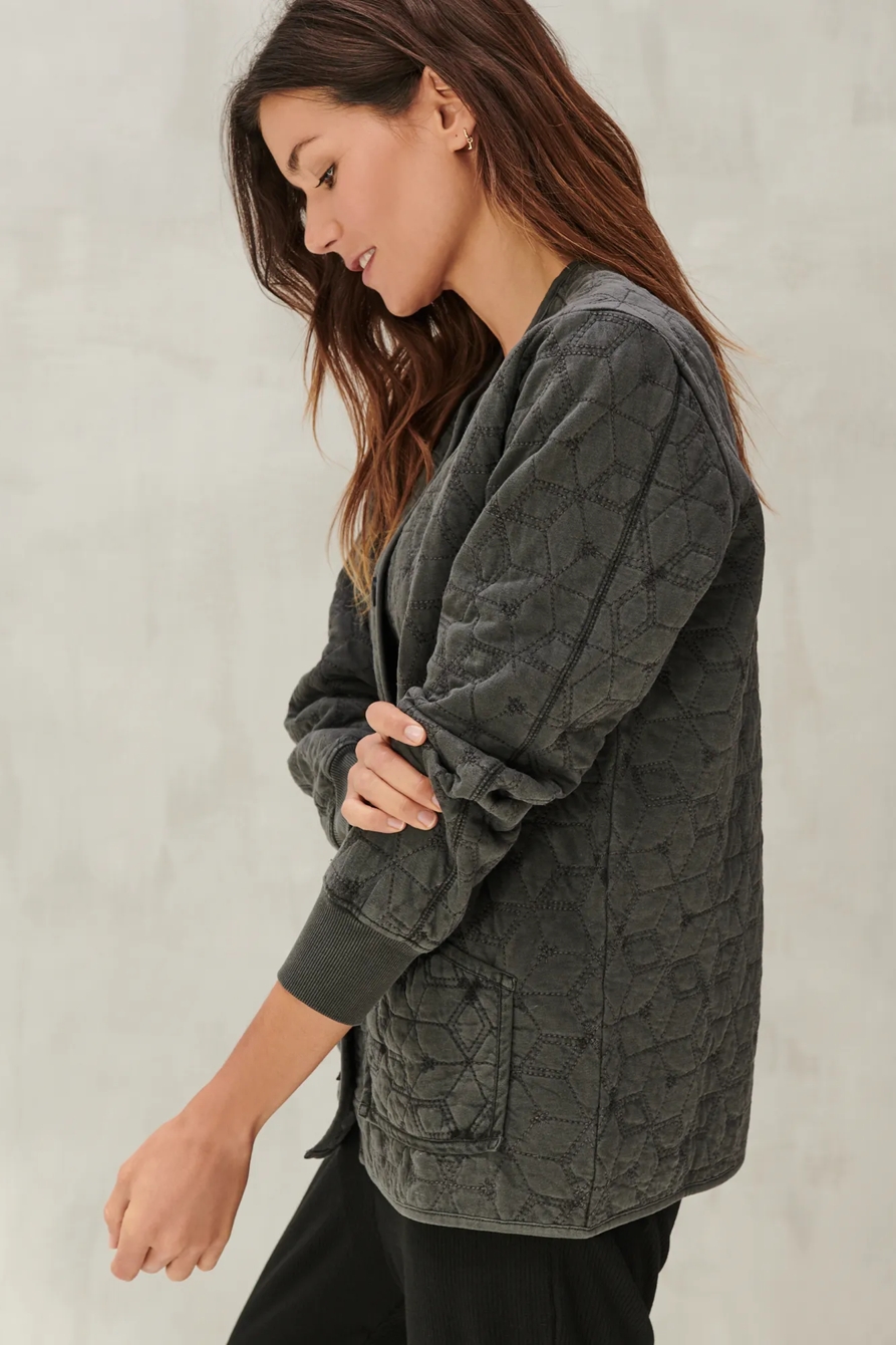 QUILTED KNIT JACKET, image 3