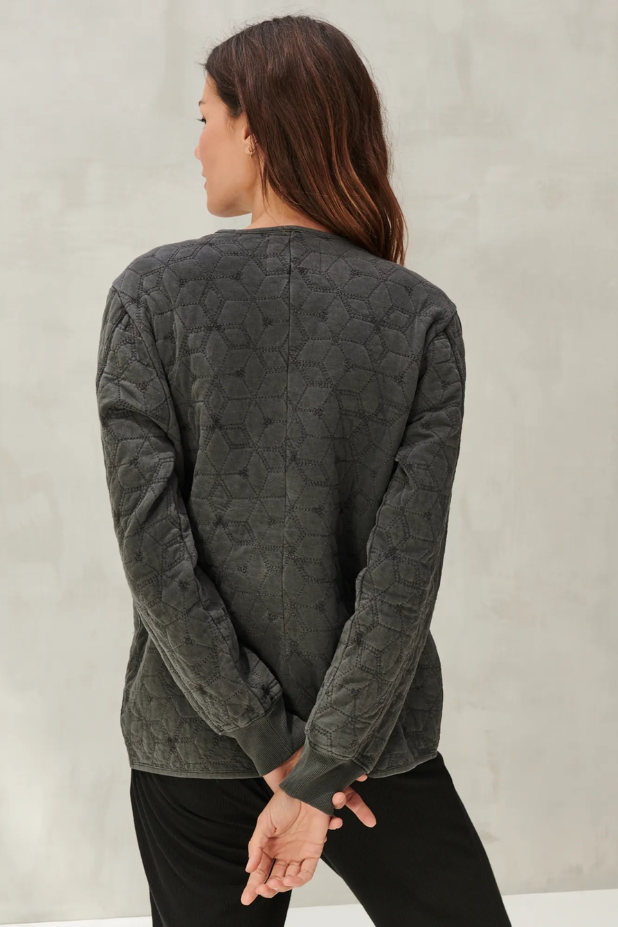 QUILTED KNIT JACKET, image 4
