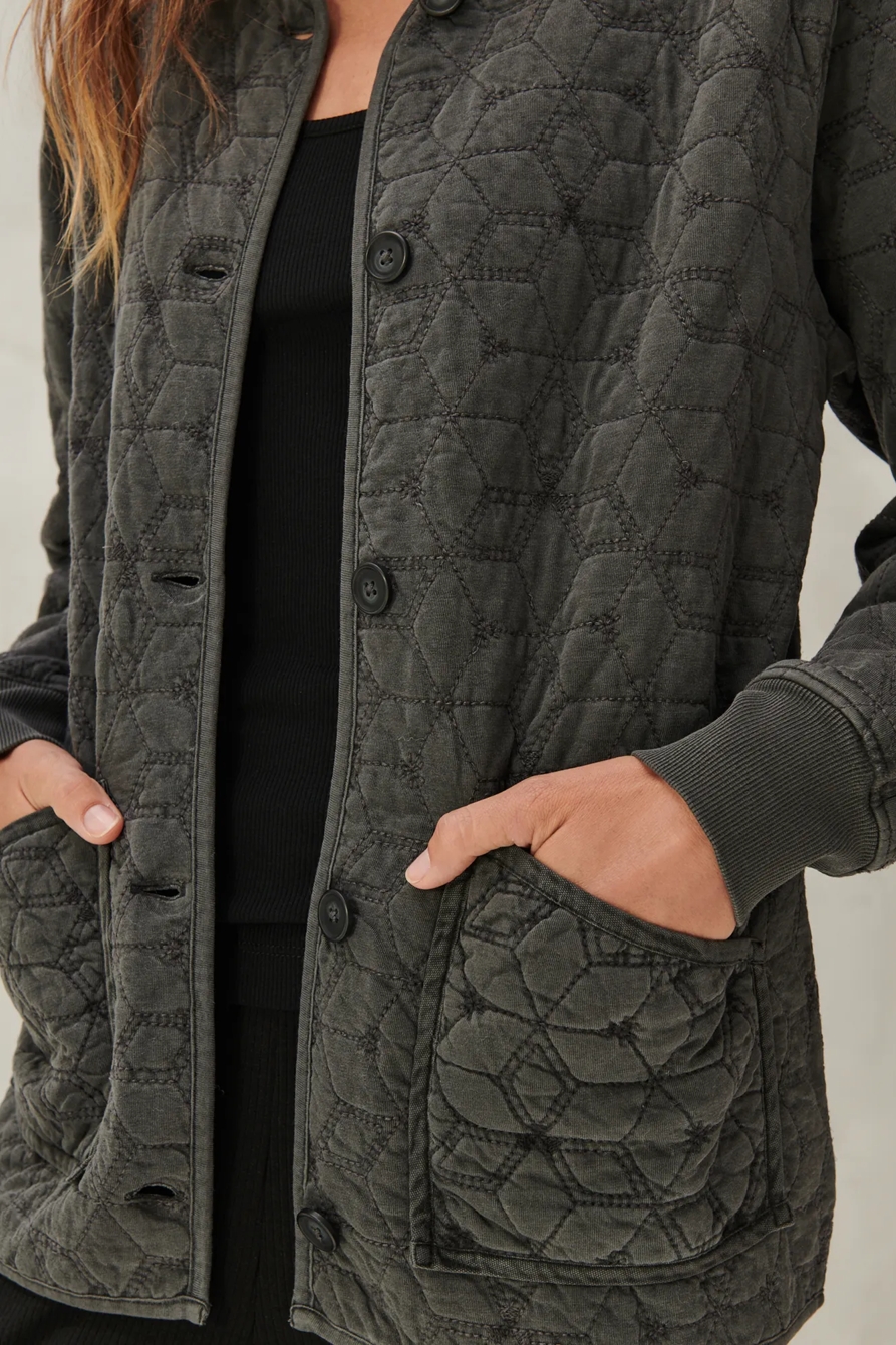 QUILTED KNIT JACKET, image 5