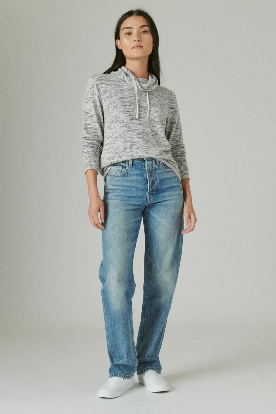 FUNNEL NECK CLOUD JERSEY PULLOVER, image 2