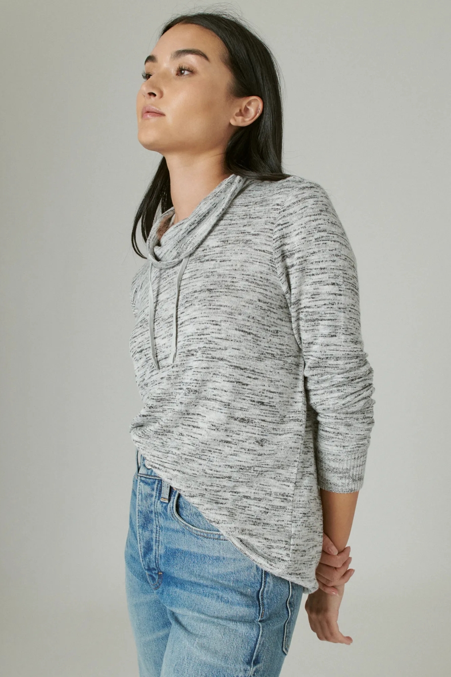 FUNNEL NECK CLOUD JERSEY PULLOVER, image 3