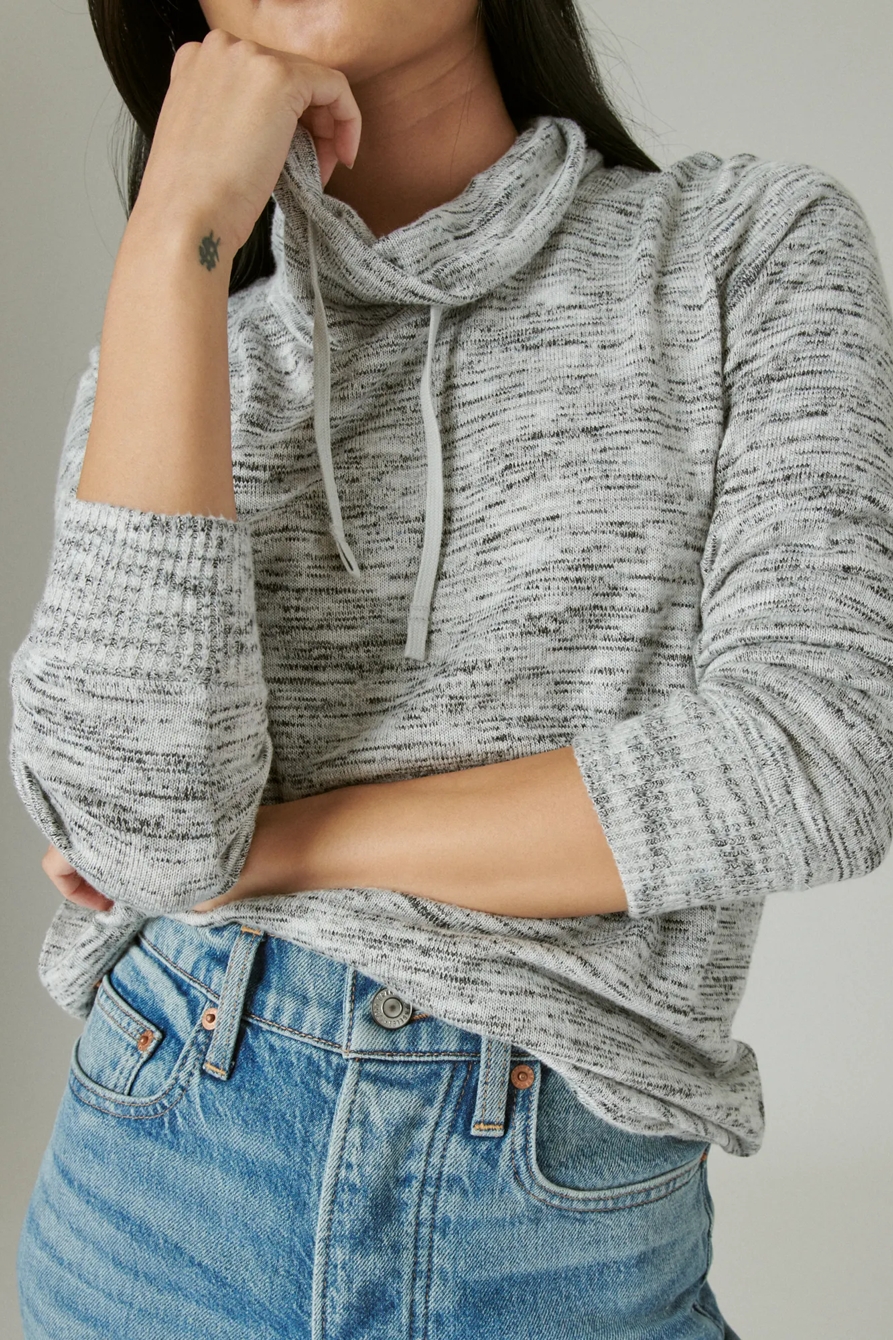 FUNNEL NECK CLOUD JERSEY PULLOVER, image 5