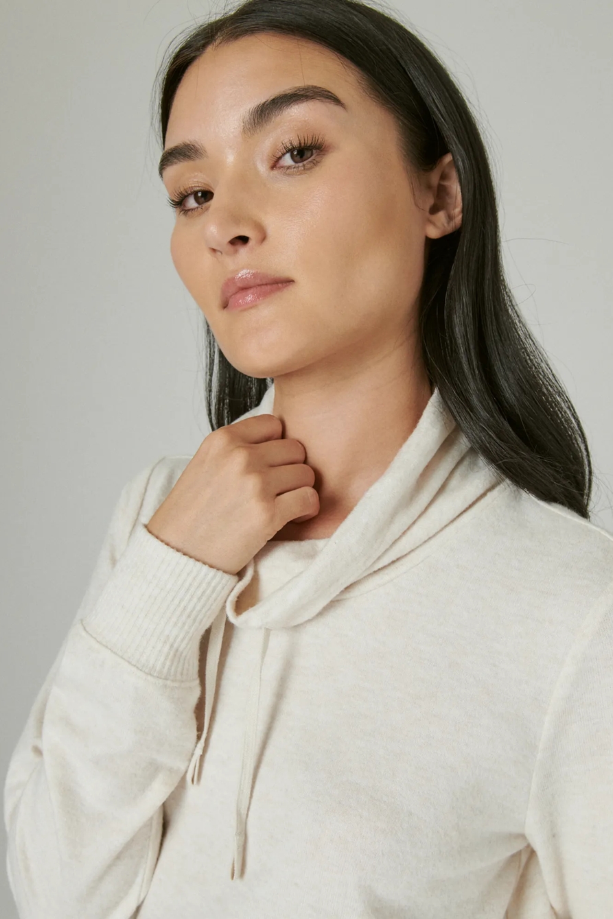 FUNNEL NECK CLOUD JERSEY PULLOVER, image 5