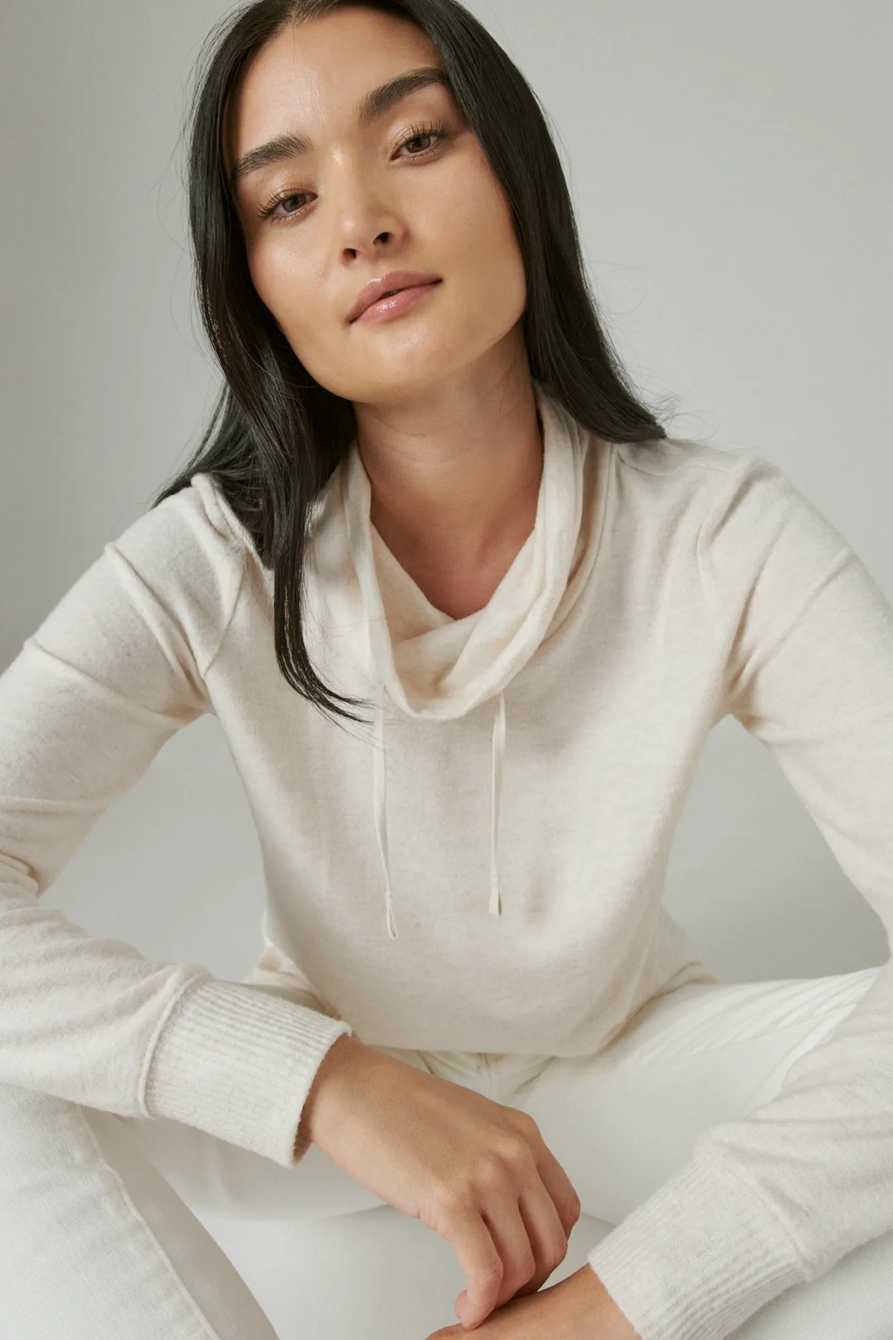 FUNNEL NECK CLOUD JERSEY PULLOVER, image 6