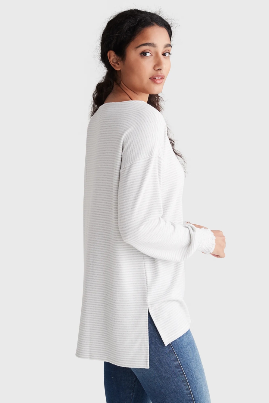 STRIPE CLOUD JERSEY TUNIC, image 3