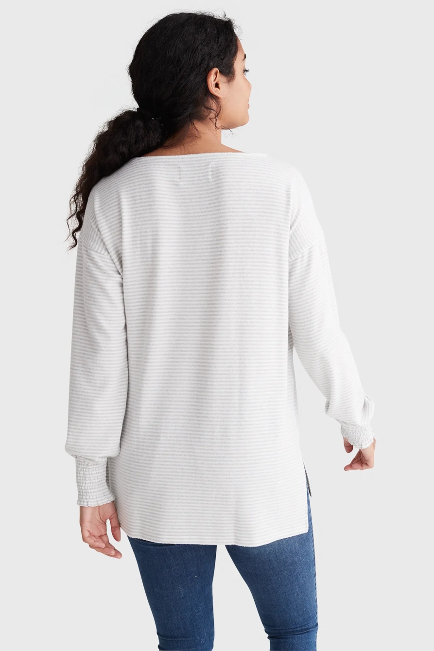 STRIPE CLOUD JERSEY TUNIC, image 4