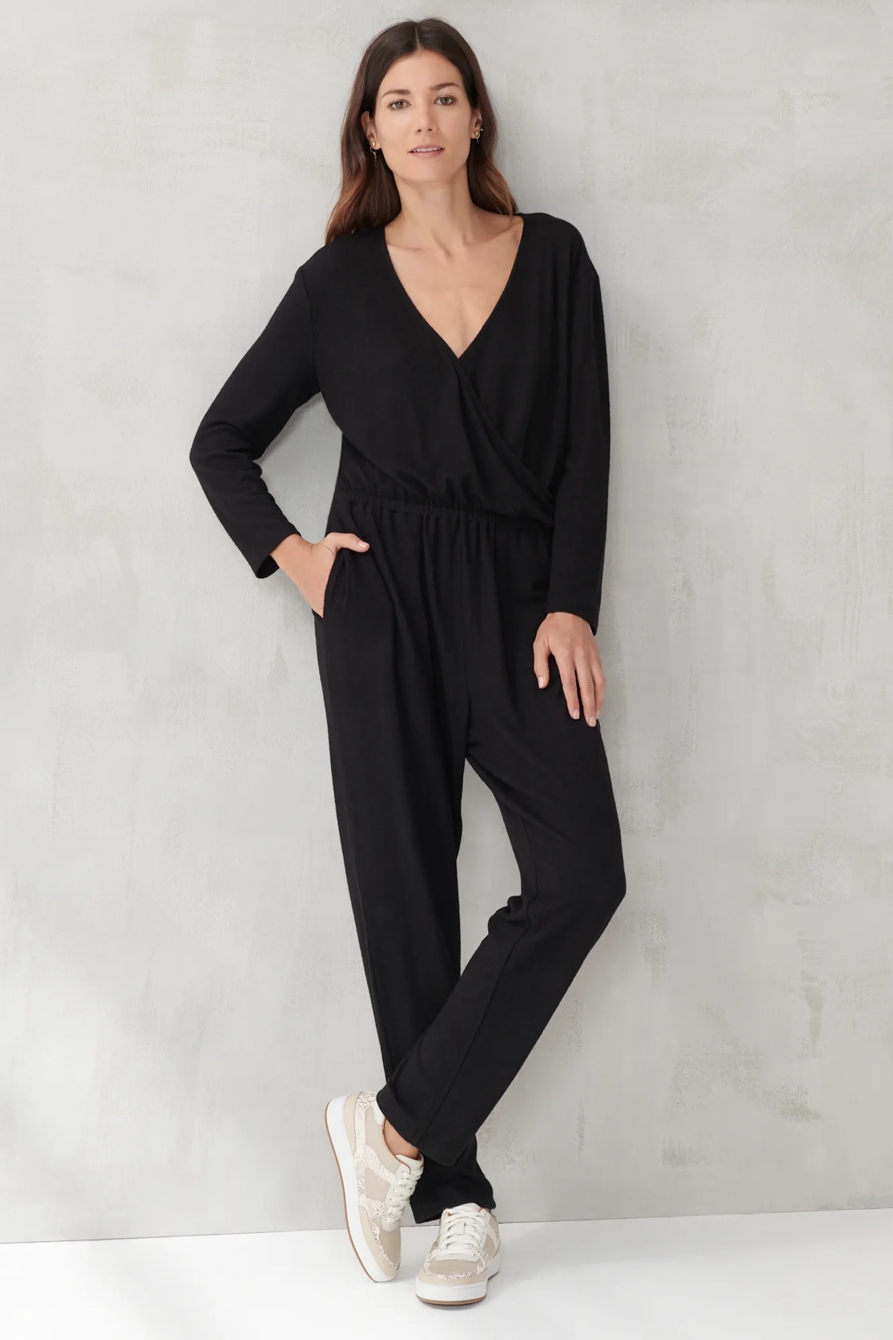 BRUSHED HACCI V NECK JUMPSUIT, image 5