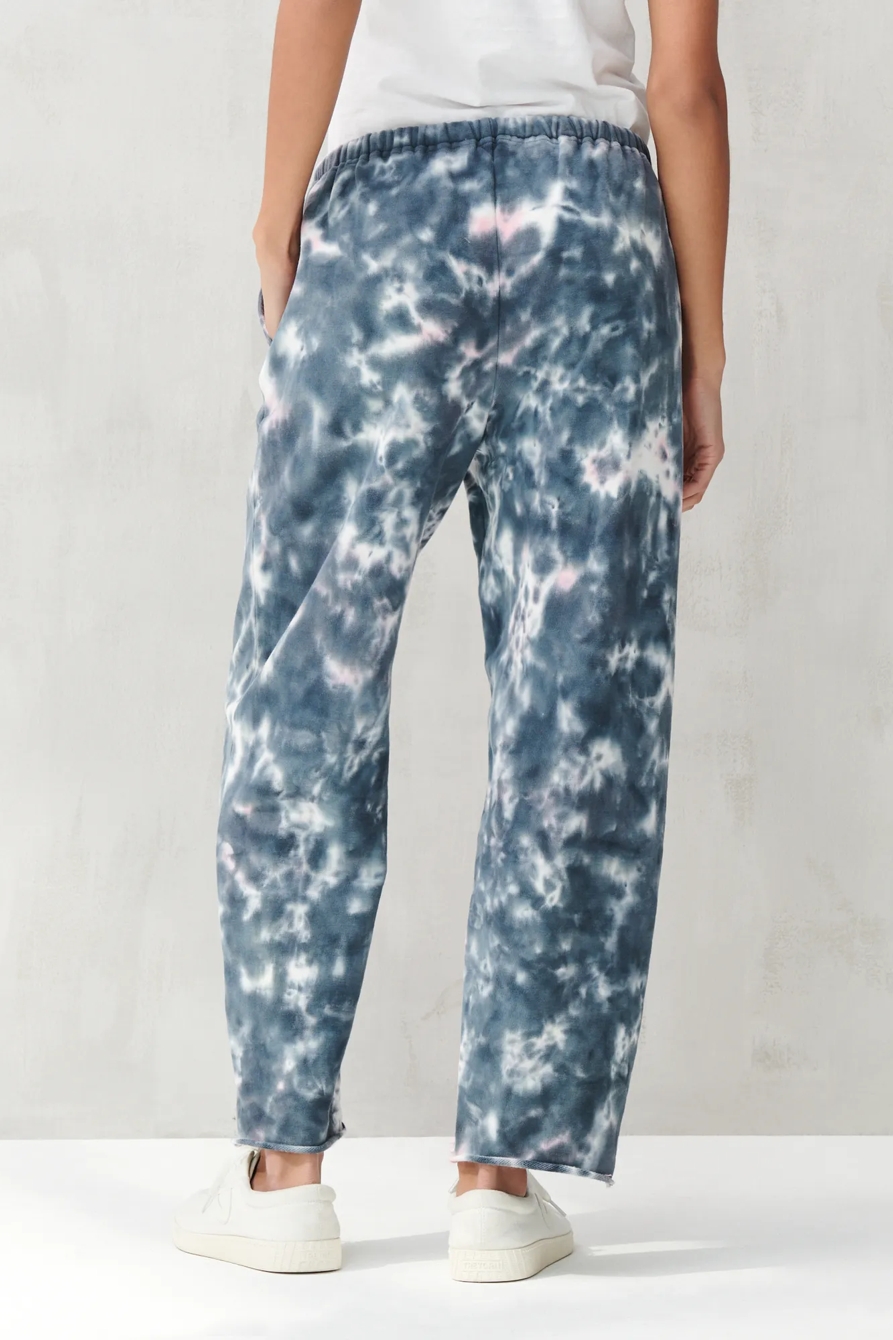 SUEDED TERRY CROP WIDE LEG PANT, image 5