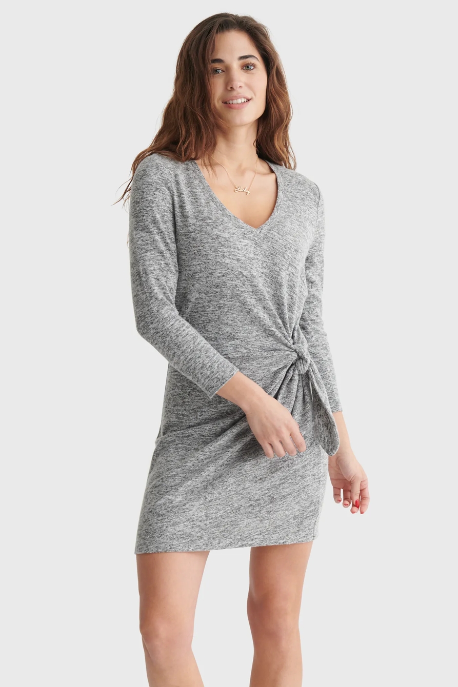 FAUX WRAP CLOUD JERSEY DRESS, image 2