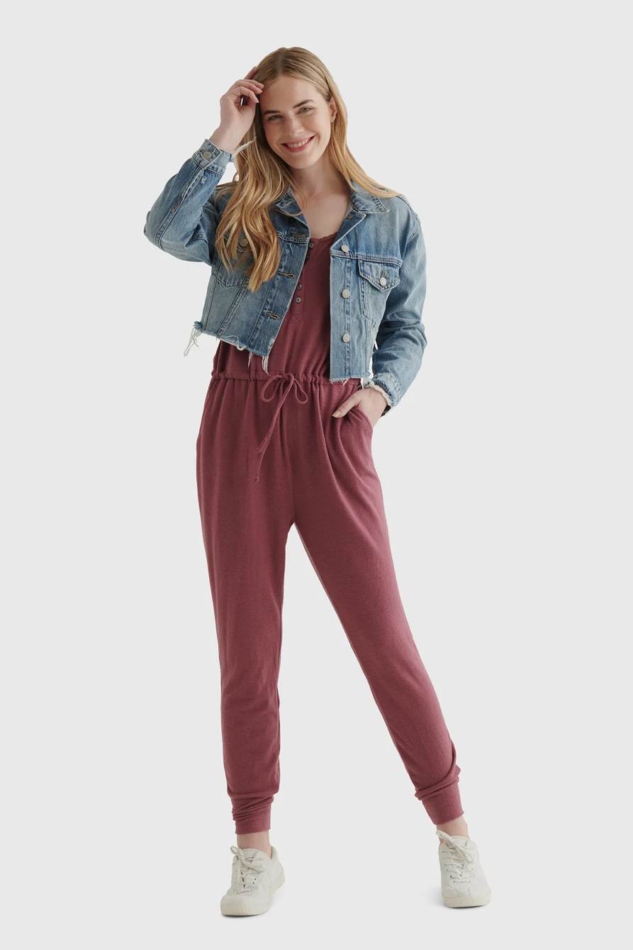 CLOUD JERSEY SLEEVELESS JUMPSUIT, image 2