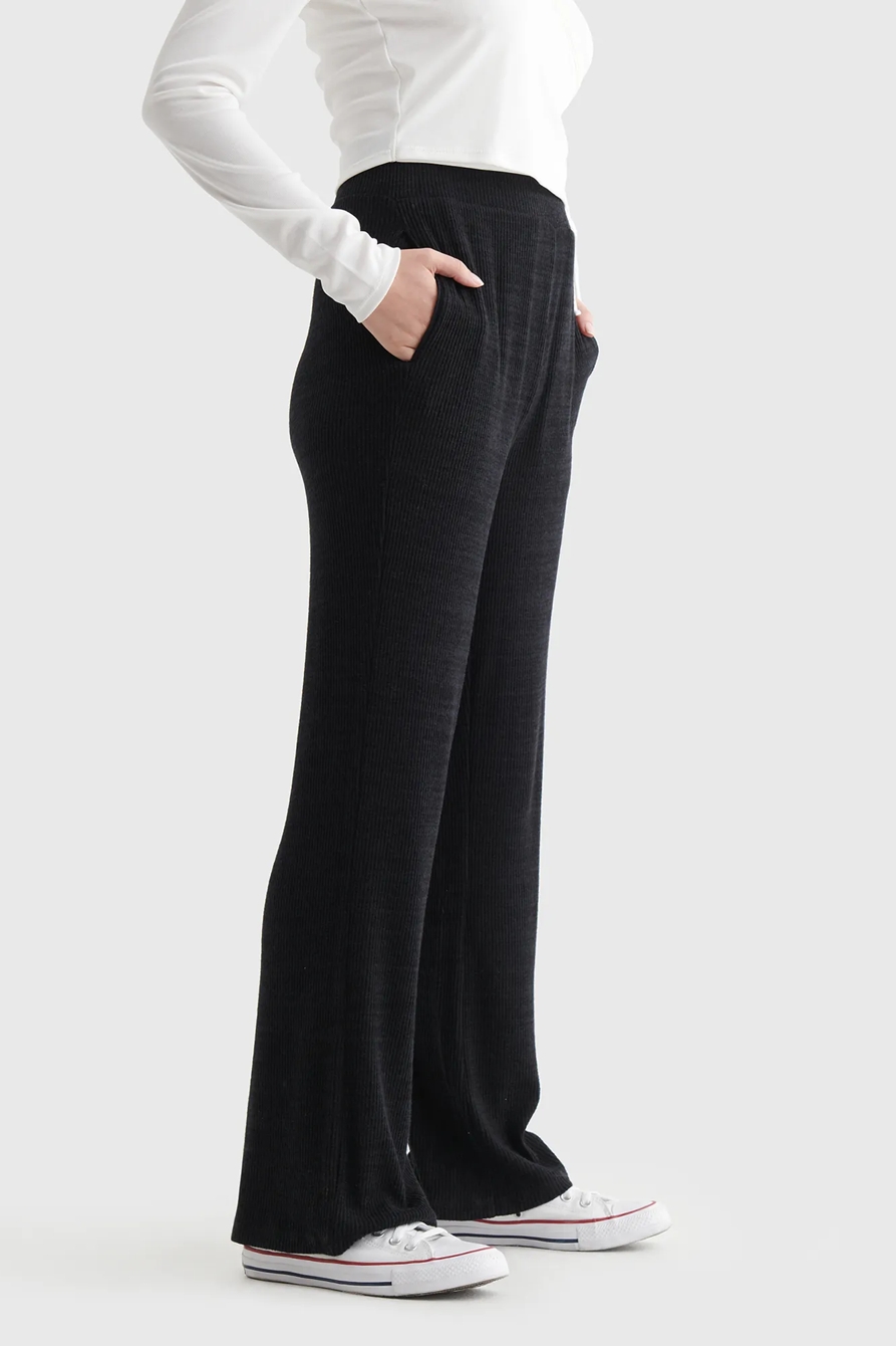 CLOUD JERSEY WIDE-LEG CROPPED PANT, image 4