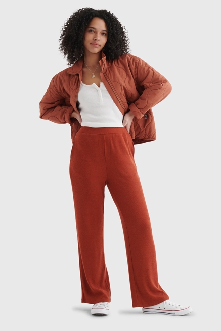 CLOUD JERSEY WIDE-LEG CROPPED PANT, image 1