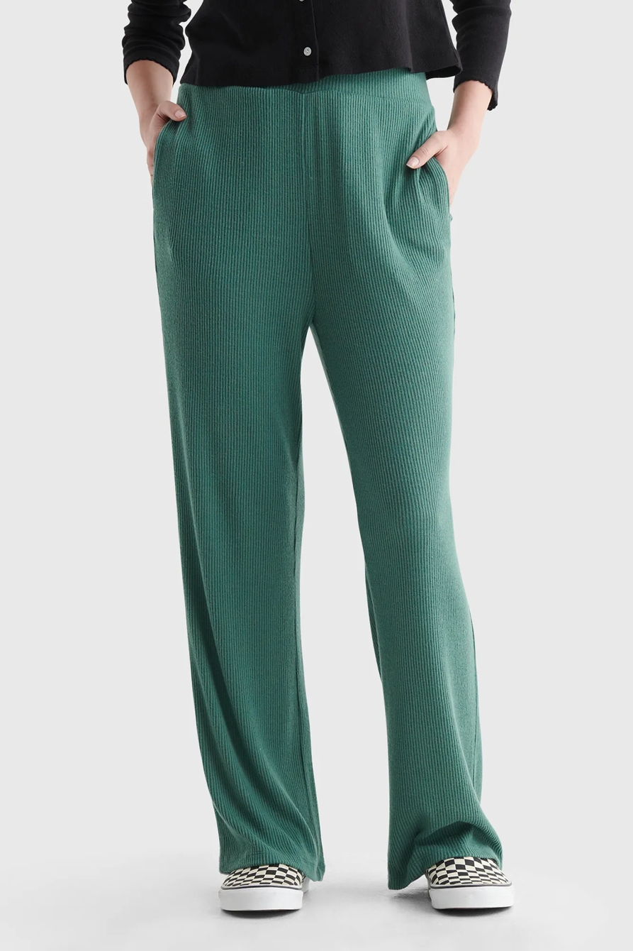 CLOUD JERSEY WIDE-LEG CROPPED PANT, image 2