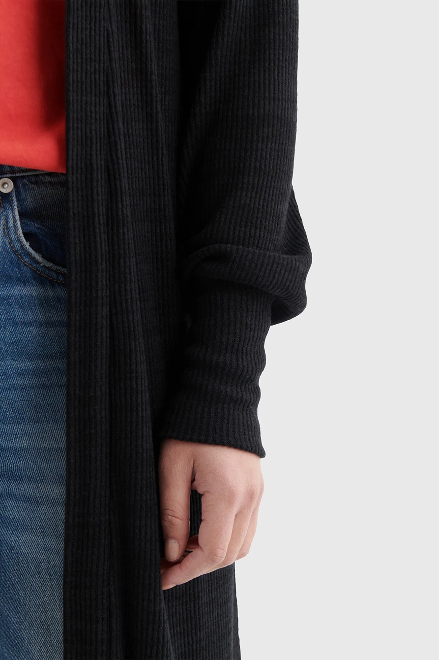 CLOUD JERSEY LONG-LINE OPEN-FRONT CARDIGAN, image 3