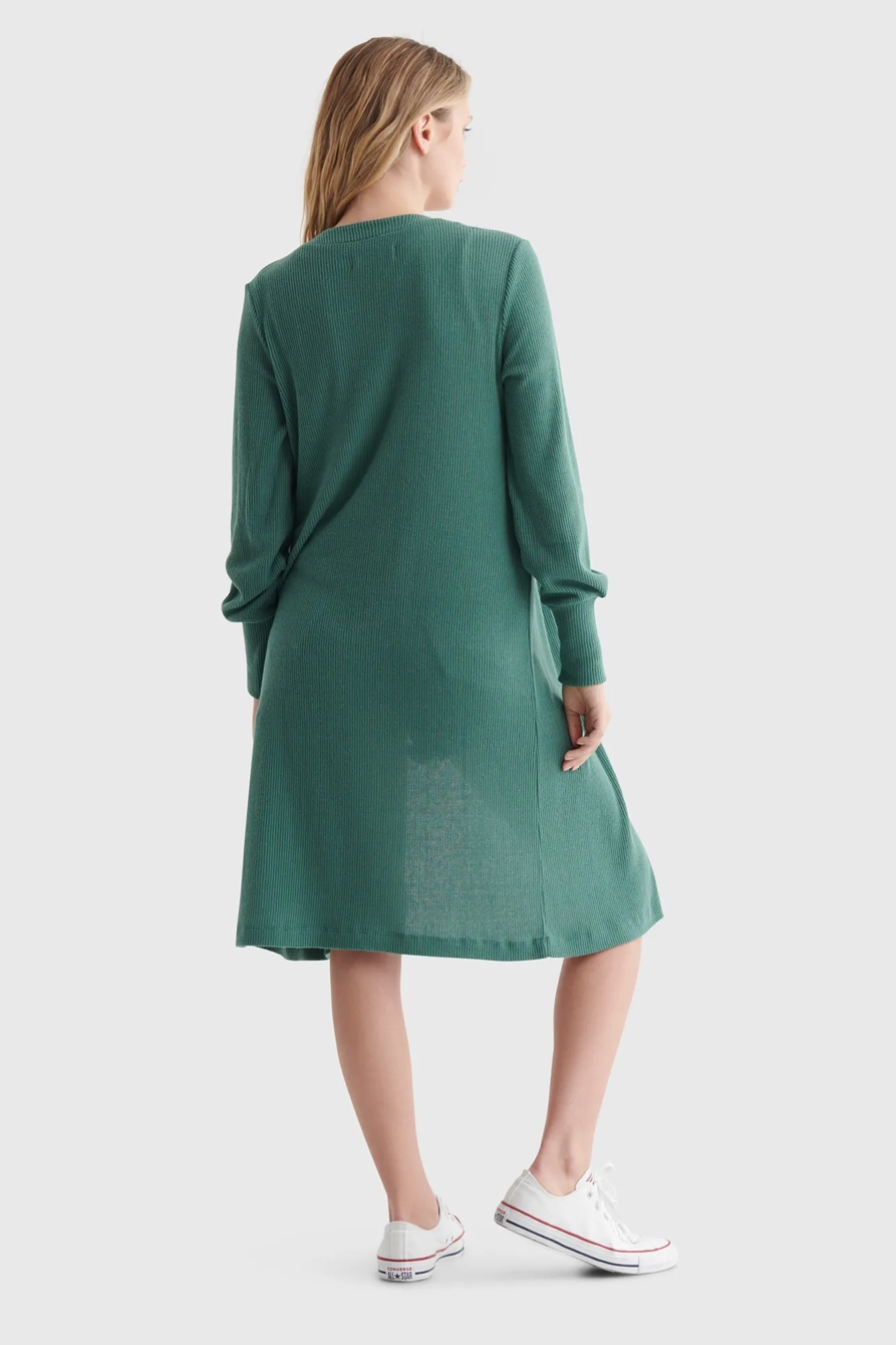 CLOUD JERSEY LONG-LINE OPEN-FRONT CARDIGAN, image 4