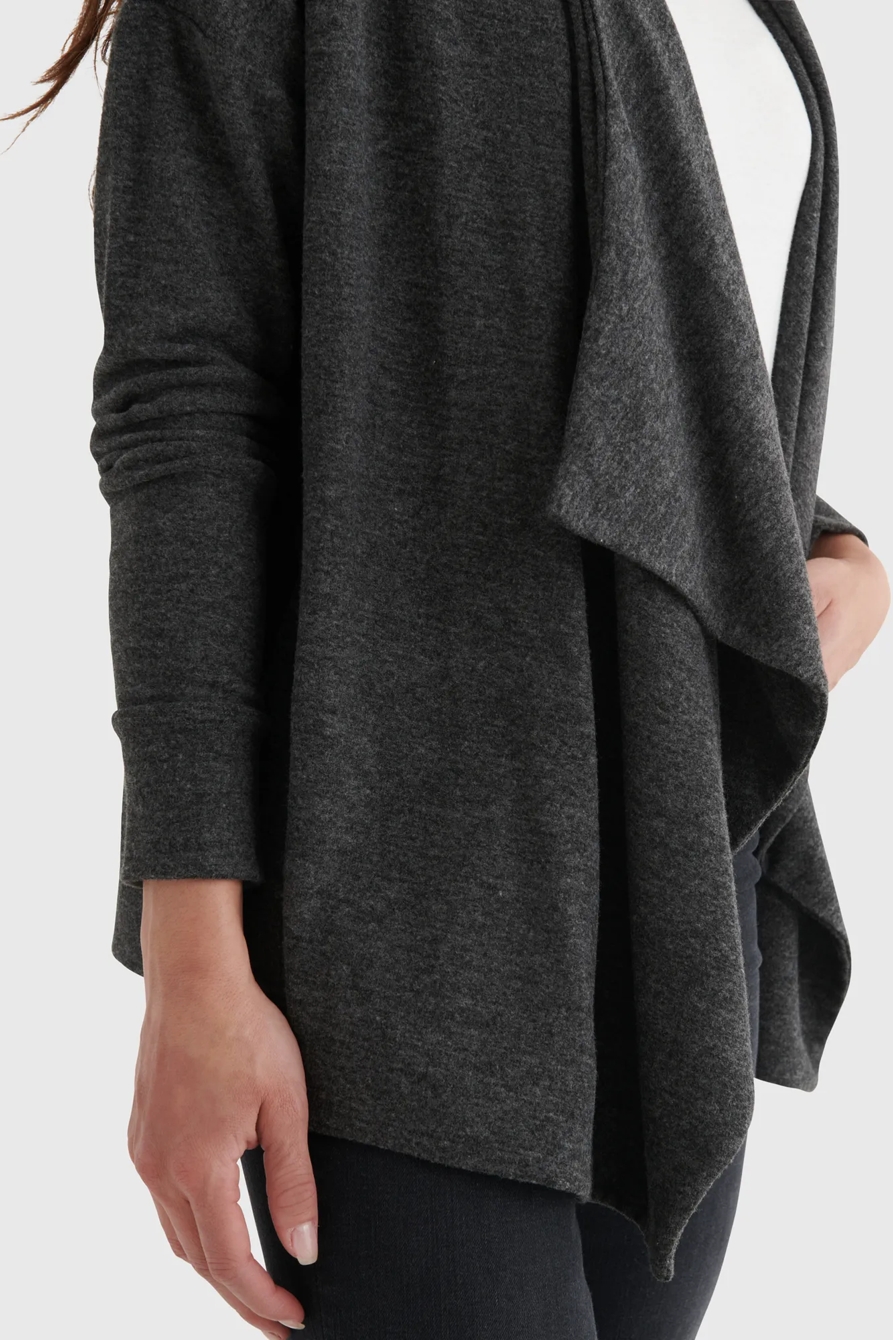 CLOUD JERSEY DRAPED CARDIGAN, image 4