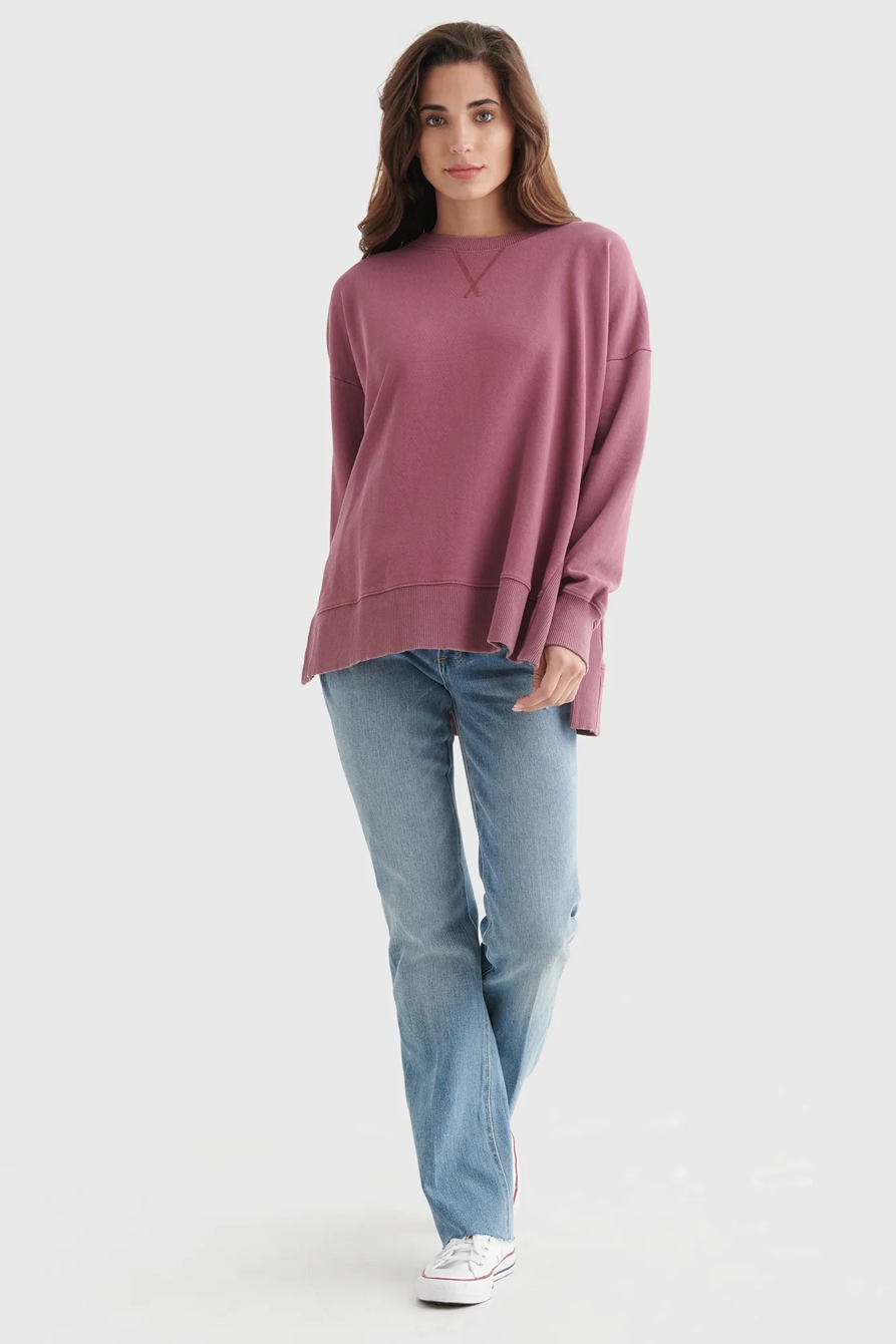 FLEECE CREW NECK PULLOVER, image 2