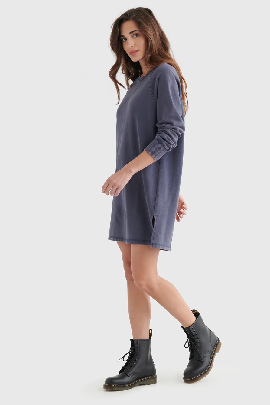 FLEECE-KNIT SWEATSHIRT DRESS, image 4