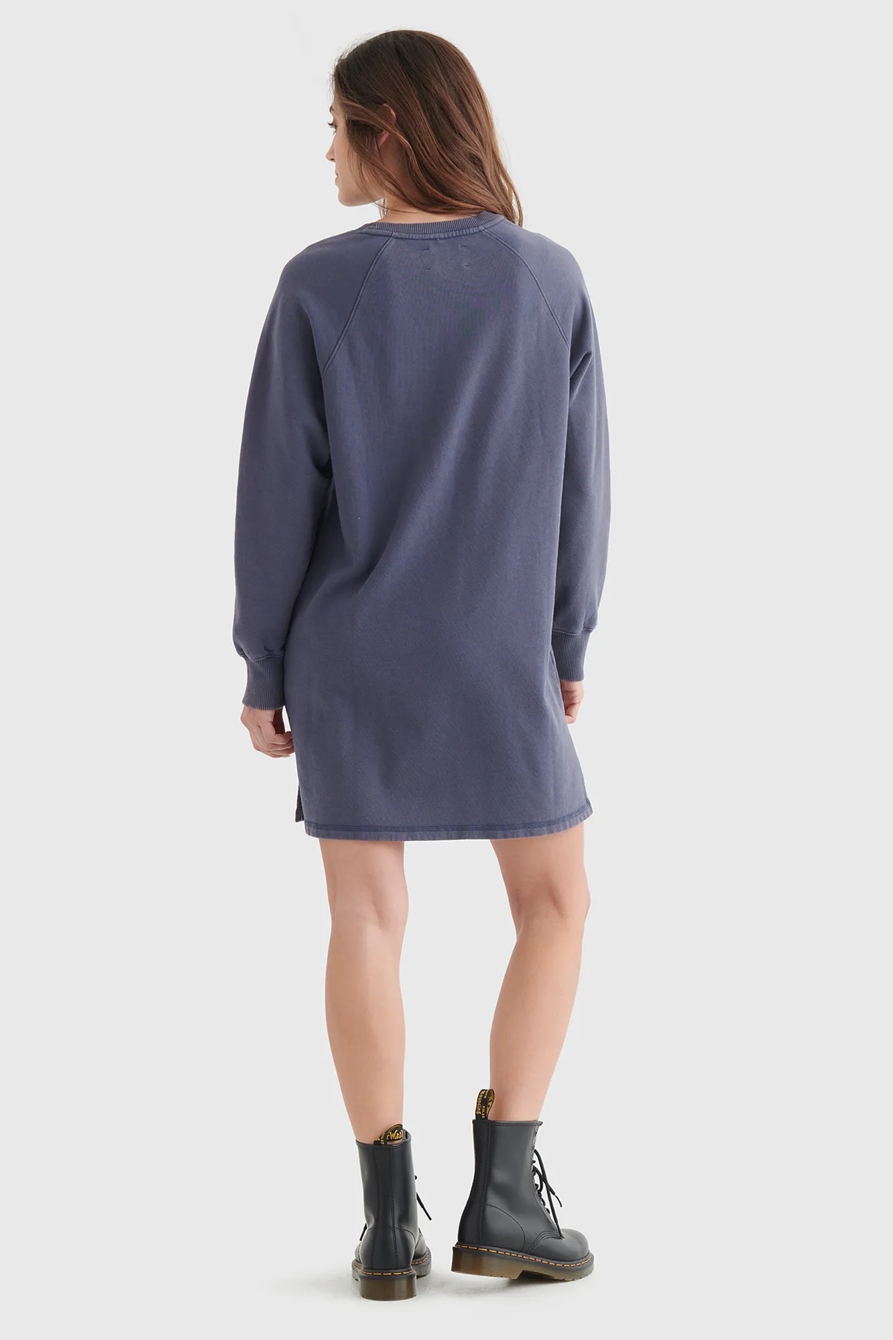 FLEECE-KNIT SWEATSHIRT DRESS, image 6