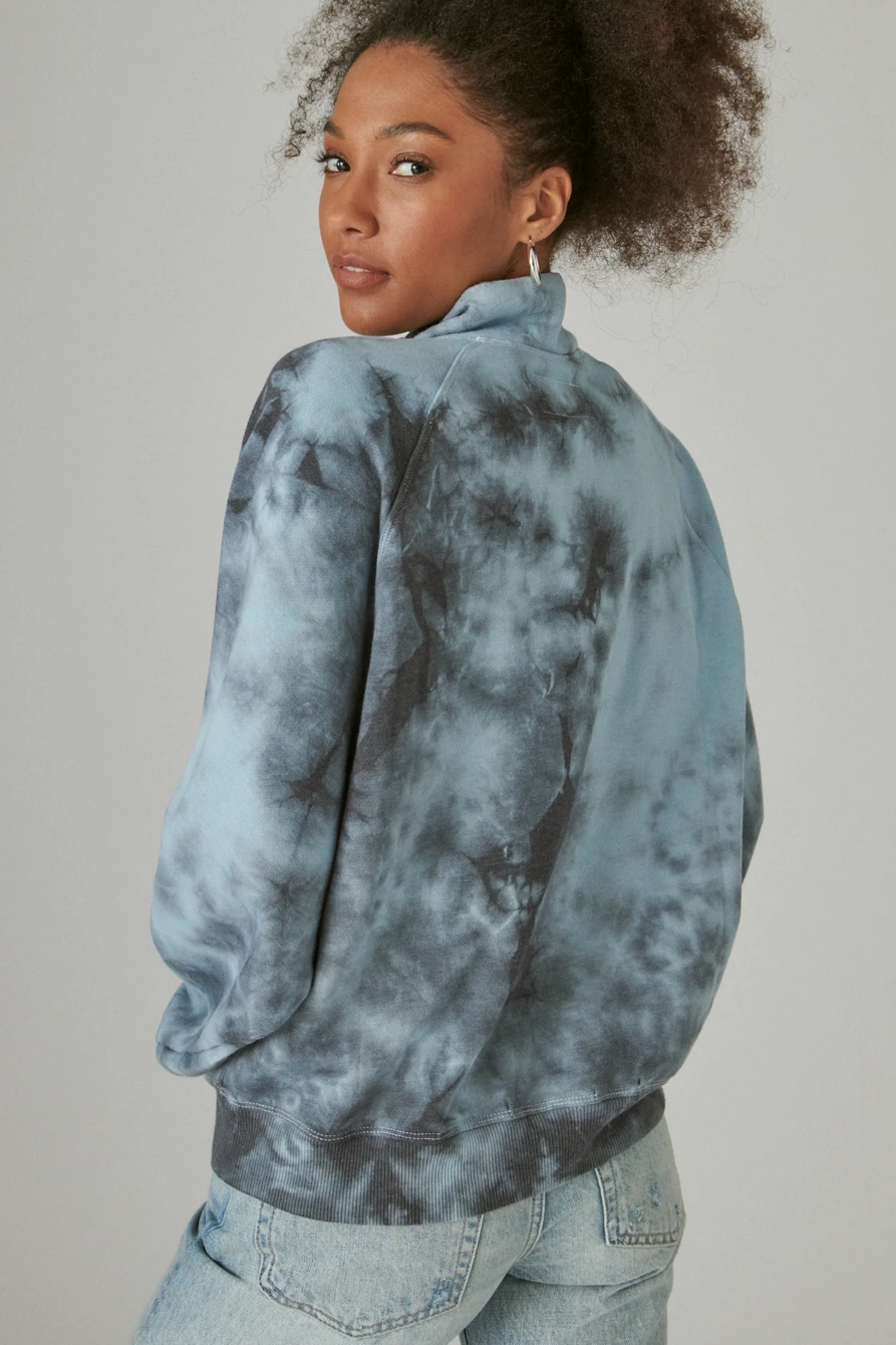 SUEDED FLEECE HALF ZIP, image 4