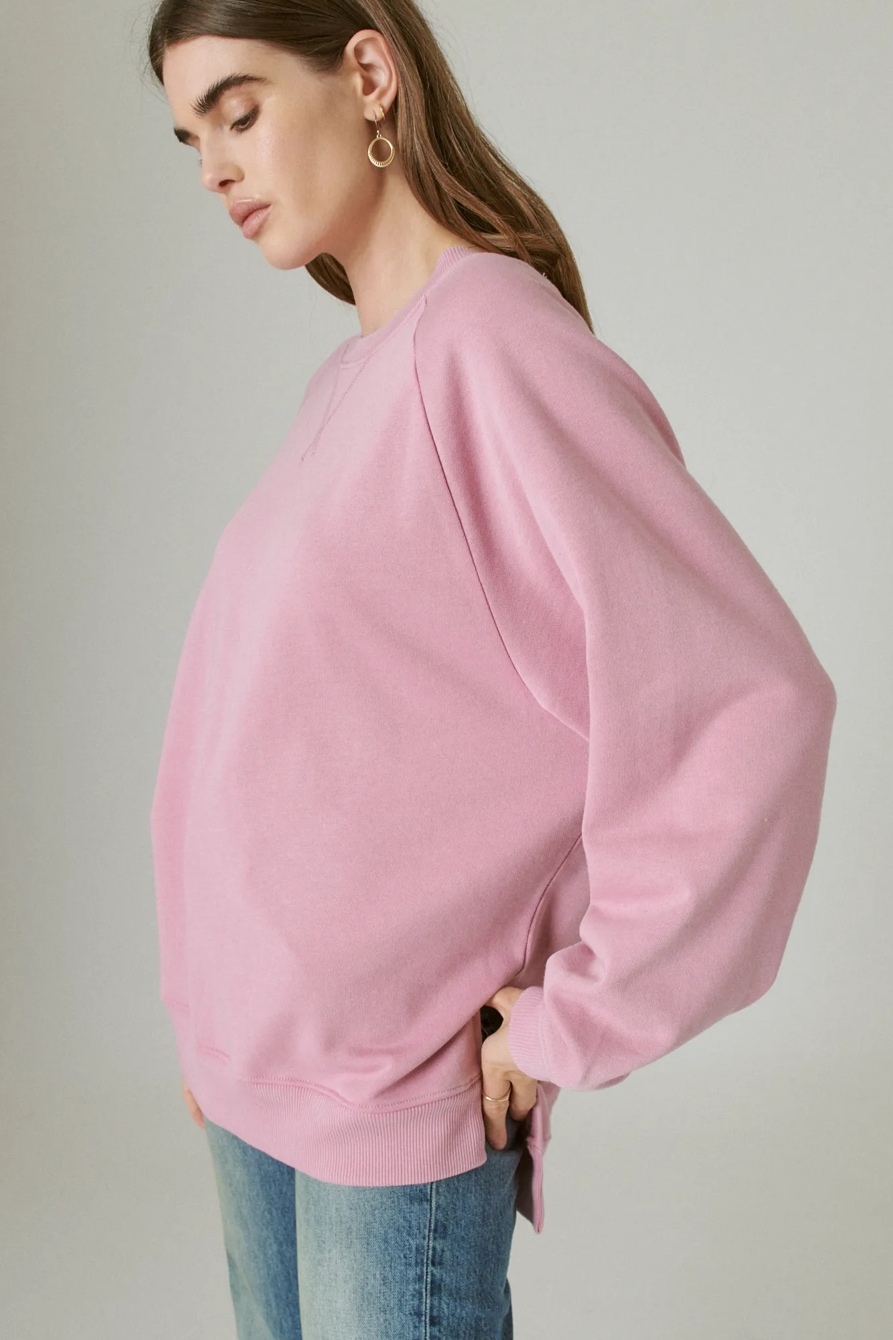 OVERSIZED FLEECE CREW, image 3