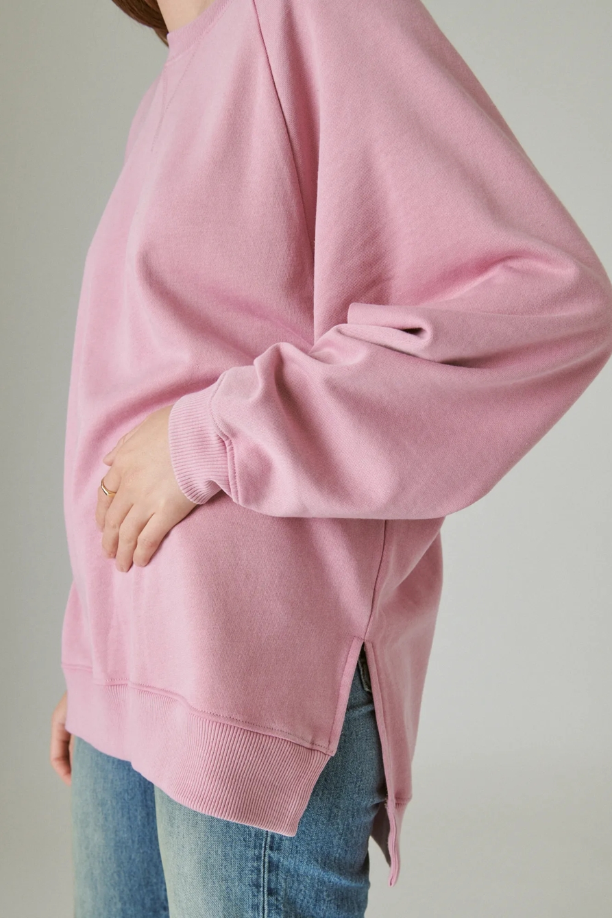 OVERSIZED FLEECE CREW, image 5
