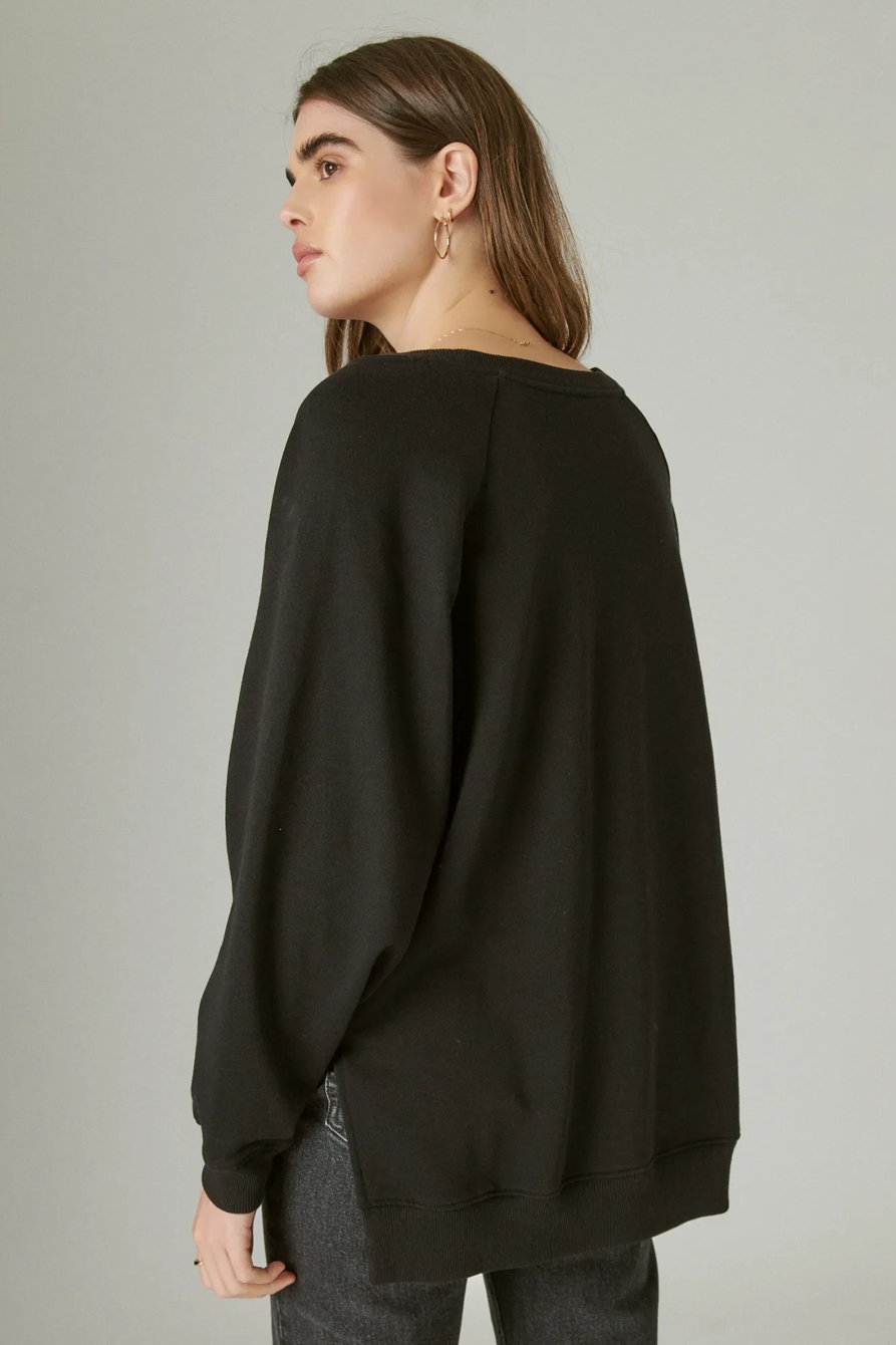 OVERSIZED FLEECE CREW, image 3